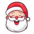 Cute Santa Claus head Royalty Free Stock Photo