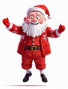 Cute Santa Claus Jumping