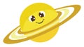 Cute Saturn, illustration, vector Royalty Free Stock Photo