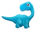 Cute Sauropod Cartoon Dinosaur