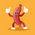 Cute Sausage Mascot character thumb