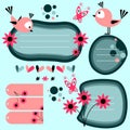 Cute scrapbook elements Royalty Free Stock Photo