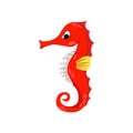 Cute Sea Horse Character Illustration Royalty Free Stock Photo