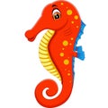 Cute seahorse cartoon