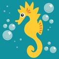 Cute seahorse