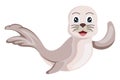 Cute Seals Character Design Illustration Royalty Free Stock Photo