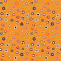 Cute seamless decorative background of multi-colored spots Royalty Free Stock Photo