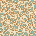 Cute seamless overlapping people pattern