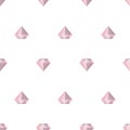 Seamless vector hipster pattern with diamonds and gems Royalty Free Stock Photo