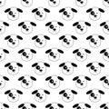 Cute seamless pattern with puppies in doodle style. Hand drawn Black white vector dogs background for fabric, posters, kids