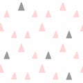 Cute seamless pattern with repeated triangles.