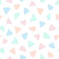 Cute seamless pattern. Scandinavian background. Pastel color patern. Repeated abstract childish backdrop. Scandi style. Irregular