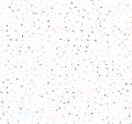 Cute seamless pattern or texture with colorful polka dots on white background. Royalty Free Stock Photo