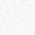 Cute seamless pattern or texture with colorful polka dots on white background.