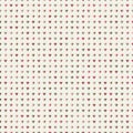 Cute Seamless vector pattern with little colourful hearts on beige background.