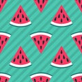 Cute seamless watermelon pattern