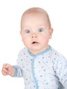 Cute serious baby boy Royalty Free Stock Photo