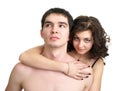 Cute sexual couple Royalty Free Stock Photo