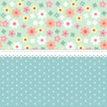 Cute shabby chic floral background for your decoration