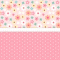 Cute shabby chic floral background for your decoration