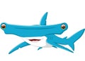 Cute shark cartoon Royalty Free Stock Photo