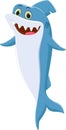 Cute shark cartoon