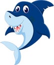 Cute shark smile cartoon Royalty Free Stock Photo