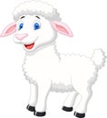 Cute sheep cartoon Royalty Free Stock Photo