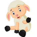 Cute sheep cartoon Royalty Free Stock Photo