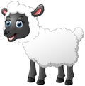 Cute sheep cartoon Royalty Free Stock Photo