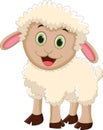 Cute sheep cartoon Royalty Free Stock Photo