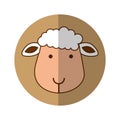 Cute sheep manger character Royalty Free Stock Photo