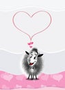 LOVE sheep card