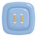 Cute shirt button icon cartoon . Craft cute