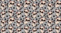 Cute Siamese cat illustration, for backgrounds designers, pattern repeat Royalty Free Stock Photo