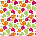 Cute simple flat peir fruit seamless pattern Royalty Free Stock Photo