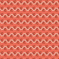 Cute simple modest horizontal striped floral pattern Small spring white flowers and dark red leaves