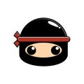 Adorable and cute ninja mascot. Vector illustration. Mascot design