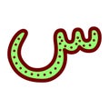 Cute Sin arabic alphabet letter Royalty Free Stock Photo