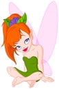 Cute sitting fairy