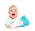 Cute six-month-old baby girl Royalty Free Stock Photo