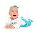 Cute six-month-old baby girl Royalty Free Stock Photo