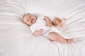Cute six month old baby laughing Royalty Free Stock Photo