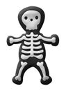 Cute skeleton illustration isolated on white