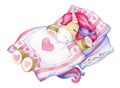 Cute, sleeping unicorn.