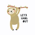 Cute sloth card