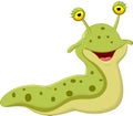 Cute slug cartoon Royalty Free Stock Photo