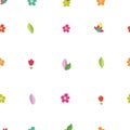 Cute small colorful vibrant flowers pattern
