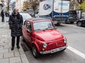 Fiat 500 oldtimer Royalty Free Stock Photo
