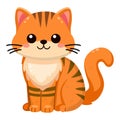 Cute and smile cat, doodle pet friend Royalty Free Stock Photo
